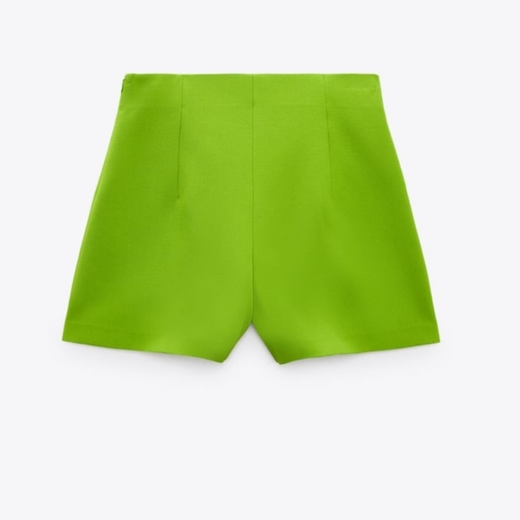 Zara Hight-Waisted Skort Green Bloggers Favorite - Picture 16 of 16
